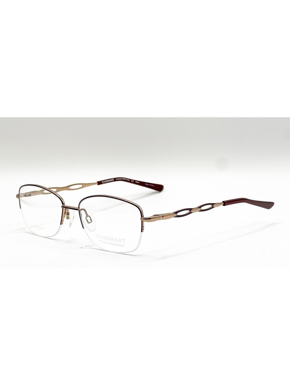 Charmant CH29201 BU Burgundy Oval Authentic Eyeglass Frames 51-17-140